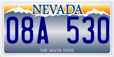 NV license plate 08A530