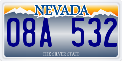 NV license plate 08A532