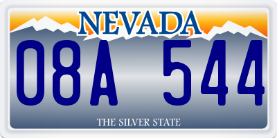 NV license plate 08A544