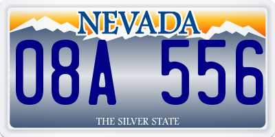 NV license plate 08A556