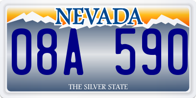 NV license plate 08A590