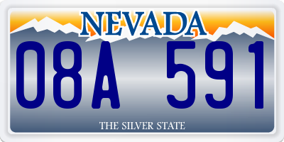 NV license plate 08A591