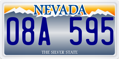 NV license plate 08A595