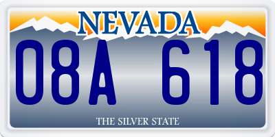 NV license plate 08A618