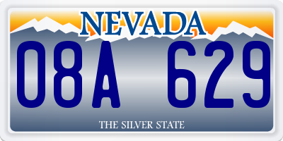 NV license plate 08A629