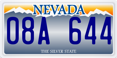 NV license plate 08A644