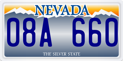 NV license plate 08A660