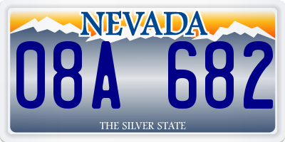 NV license plate 08A682