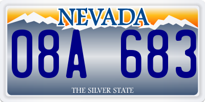 NV license plate 08A683