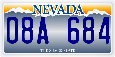 NV license plate 08A684