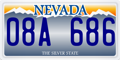 NV license plate 08A686