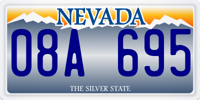 NV license plate 08A695