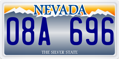 NV license plate 08A696