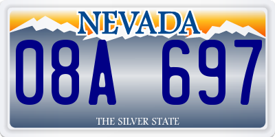 NV license plate 08A697