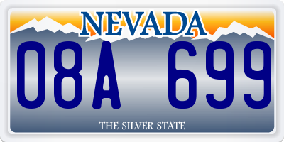 NV license plate 08A699