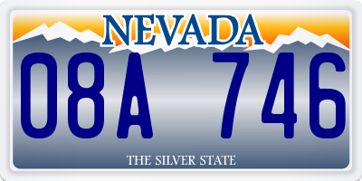 NV license plate 08A746
