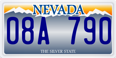 NV license plate 08A790