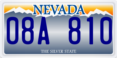 NV license plate 08A810