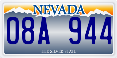 NV license plate 08A944