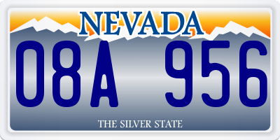 NV license plate 08A956