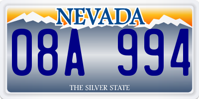 NV license plate 08A994