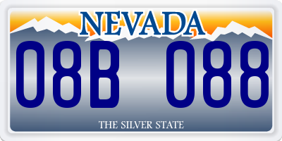 NV license plate 08B088