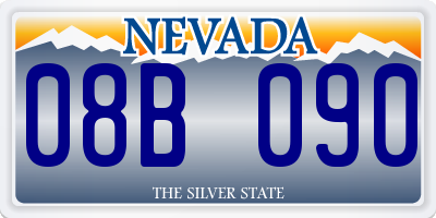 NV license plate 08B090