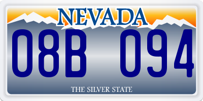 NV license plate 08B094