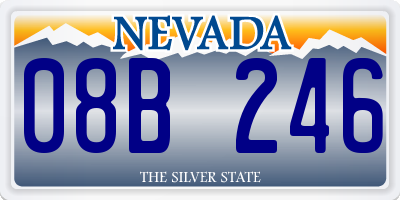 NV license plate 08B246