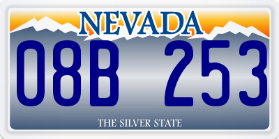 NV license plate 08B253