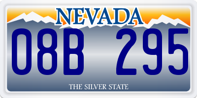 NV license plate 08B295