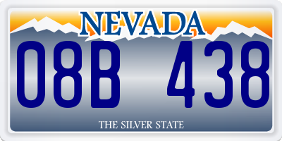 NV license plate 08B438