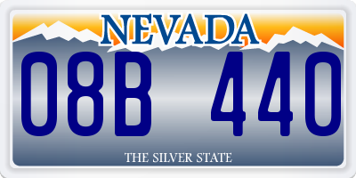 NV license plate 08B440