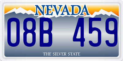 NV license plate 08B459