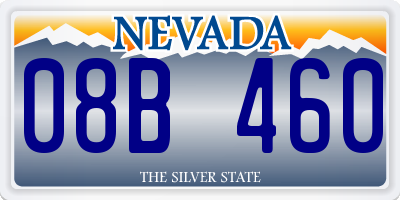 NV license plate 08B460