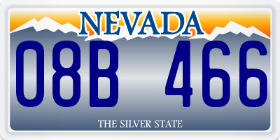 NV license plate 08B466