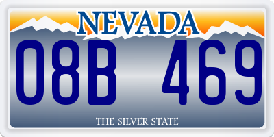 NV license plate 08B469