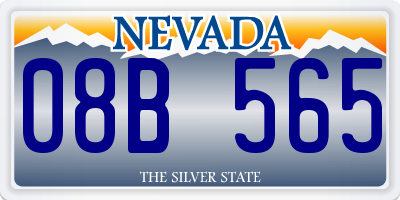 NV license plate 08B565