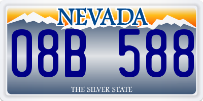 NV license plate 08B588