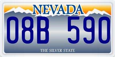 NV license plate 08B590