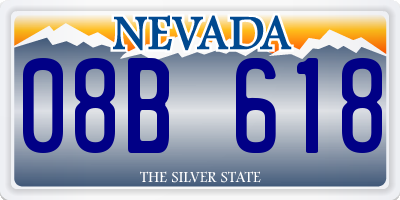 NV license plate 08B618