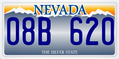 NV license plate 08B620