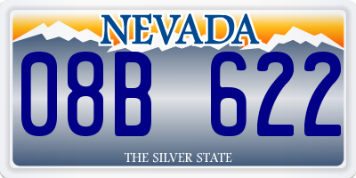 NV license plate 08B622