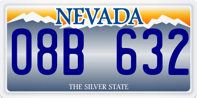 NV license plate 08B632