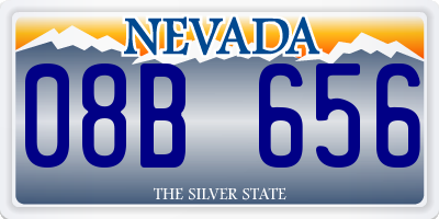 NV license plate 08B656