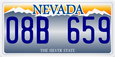 NV license plate 08B659