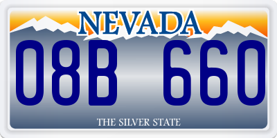 NV license plate 08B660