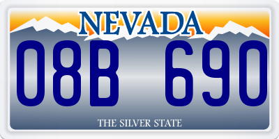 NV license plate 08B690