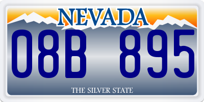 NV license plate 08B895