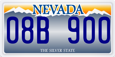 NV license plate 08B900